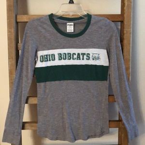 VS PINK OU Bobcat Long Sleeve Tee